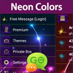 go sms neon colors theme android application logo